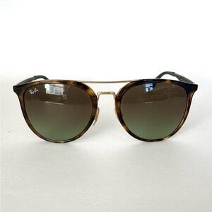 Ray Ban - Style 4285 - Green/Gold Frame w/ Brown Lens - Used w/ some scratches